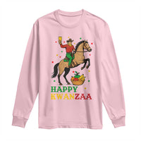 Happy Kwanzaa Cowboy Long Sleeve Shirt Funny African Holiday Gift - Wonder Print Shop