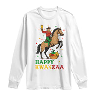 Happy Kwanzaa Cowboy Long Sleeve Shirt Funny African Holiday Gift - Wonder Print Shop