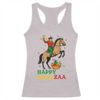 Happy Kwanzaa Cowboy Racerback Tank Top Funny African Holiday Gift - Wonder Print Shop
