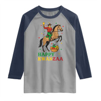 Happy Kwanzaa Cowboy Raglan Shirt Funny African Holiday Gift - Wonder Print Shop