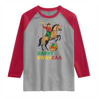 Happy Kwanzaa Cowboy Raglan Shirt Funny African Holiday Gift - Wonder Print Shop