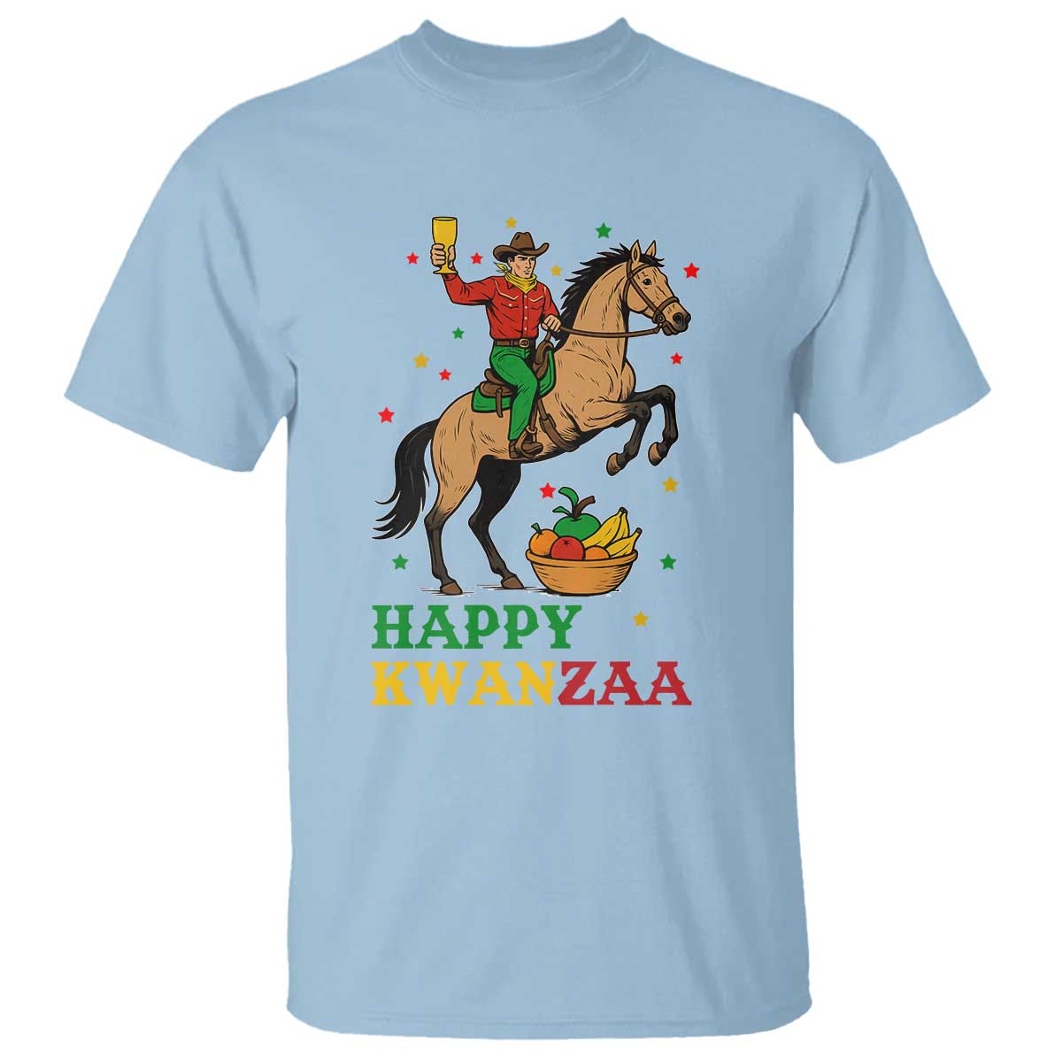 Happy Kwanzaa Cowboy T Shirt Funny African Holiday Gift - Wonder Print Shop