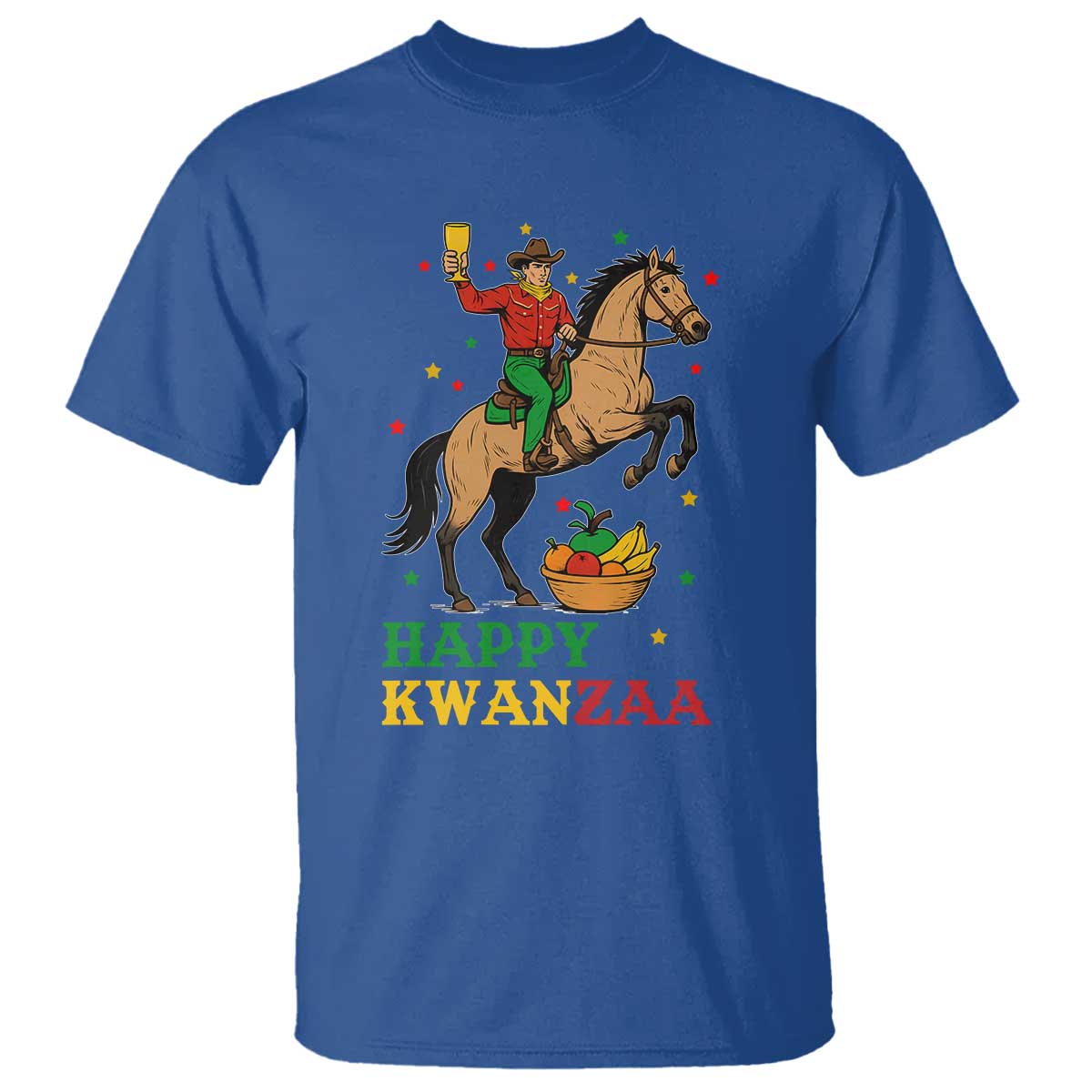 Happy Kwanzaa Cowboy T Shirt Funny African Holiday Gift - Wonder Print Shop