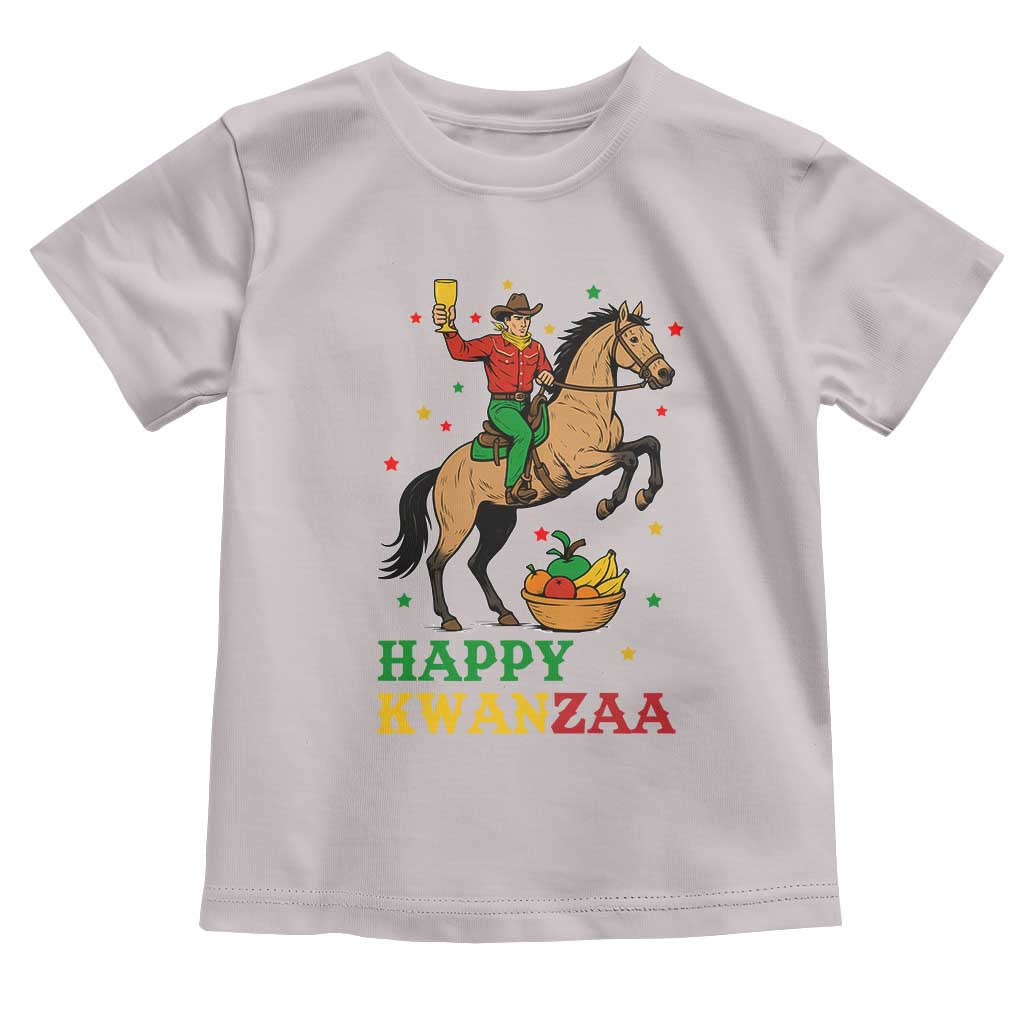 Happy Kwanzaa Cowboy Toddler T Shirt Funny African Holiday Gift - Wonder Print Shop