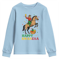 Happy Kwanzaa Cowboy Youth Sweatshirt Funny African Holiday Gift - Wonder Print Shop