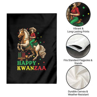 Happy Kwanzaa Cowgirl Garden Flag Funny African American Festival Gift - Wonder Print Shop