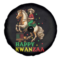 Happy Kwanzaa Cowgirl Spare Tire Cover Funny African American Festival Gift - Wonder Print Shop