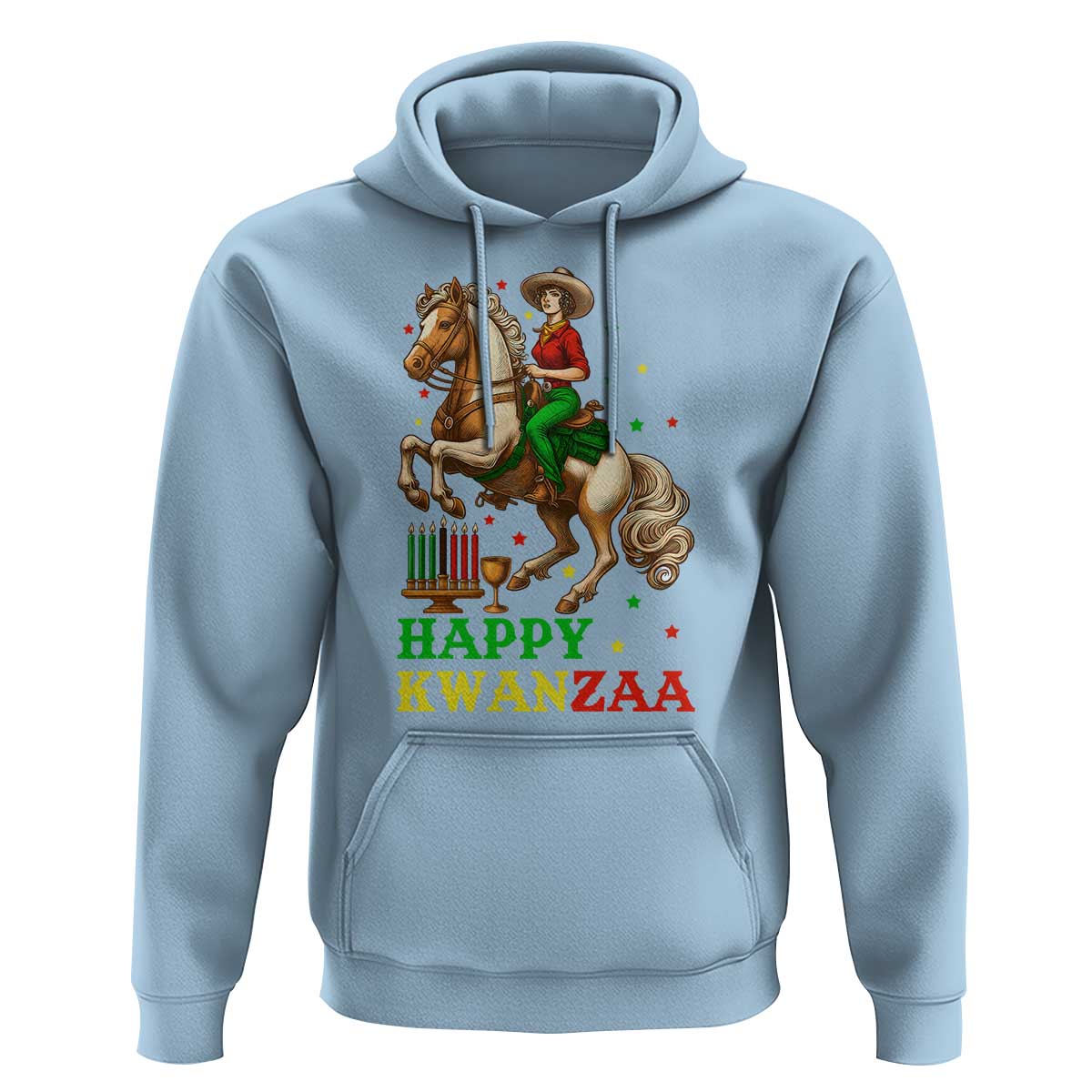 Happy Kwanzaa Cowgirl Hoodie Funny African American Festival Gift - Wonder Print Shop