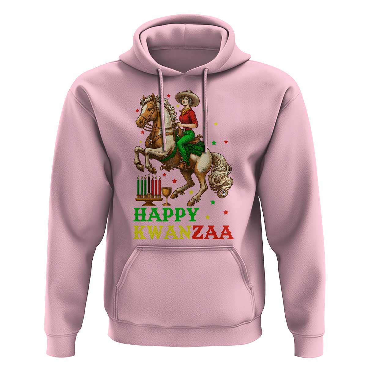 Happy Kwanzaa Cowgirl Hoodie Funny African American Festival Gift - Wonder Print Shop