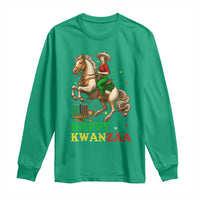 Happy Kwanzaa Cowgirl Long Sleeve Shirt Funny African American Festival Gift - Wonder Print Shop
