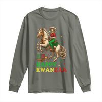 Happy Kwanzaa Cowgirl Long Sleeve Shirt Funny African American Festival Gift - Wonder Print Shop