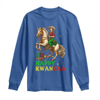 Happy Kwanzaa Cowgirl Long Sleeve Shirt Funny African American Festival Gift - Wonder Print Shop
