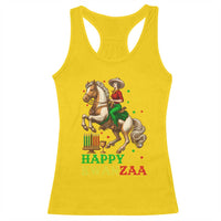 Happy Kwanzaa Cowgirl Racerback Tank Top Funny African American Festival Gift - Wonder Print Shop