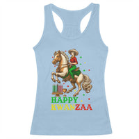 Happy Kwanzaa Cowgirl Racerback Tank Top Funny African American Festival Gift - Wonder Print Shop