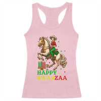 Happy Kwanzaa Cowgirl Racerback Tank Top Funny African American Festival Gift - Wonder Print Shop