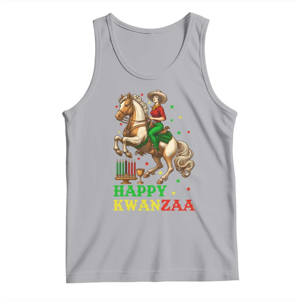 Happy Kwanzaa Cowgirl Tank Top Funny African American Festival Gift - Wonder Print Shop