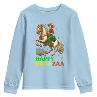 Happy Kwanzaa Cowgirl Youth Sweatshirt Funny African American Festival Gift - Wonder Print Shop