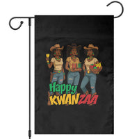 Happy Kwanzaa Cowgirl Garden Flag Festival Of Lights African Heritage Gift - Wonder Print Shop