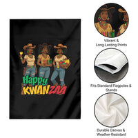 Happy Kwanzaa Cowgirl Garden Flag Festival Of Lights African Heritage Gift - Wonder Print Shop