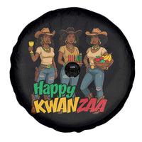 Happy Kwanzaa Cowgirl Spare Tire Cover Festival Of Lights African Heritage Gift - Wonder Print Shop