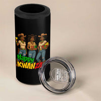 Happy Kwanzaa Cowgirl 4 in 1 Can Cooler Tumbler Festival Of Lights African Heritage Gift - Wonder Print Shop