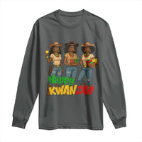 Happy Kwanzaa Cowgirl Long Sleeve Shirt Festival Of Lights African Heritage Gift - Wonder Print Shop
