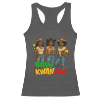 Happy Kwanzaa Cowgirl Racerback Tank Top Festival Of Lights African Heritage Gift - Wonder Print Shop