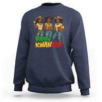 Happy Kwanzaa Cowgirl Sweatshirt Festival Of Lights African Heritage Gift - Wonder Print Shop