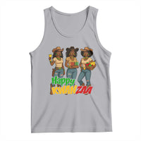 Happy Kwanzaa Cowgirl Tank Top Festival Of Lights African Heritage Gift - Wonder Print Shop