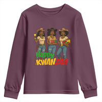 Happy Kwanzaa Cowgirl Youth Sweatshirt Festival Of Lights African Heritage Gift - Wonder Print Shop