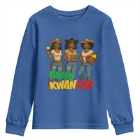 Happy Kwanzaa Cowgirl Youth Sweatshirt Festival Of Lights African Heritage Gift - Wonder Print Shop