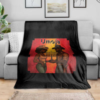 Kwanzaa Umoja Togetherness Throw Blanket Cowboy Cowgirl African Heritage Gift - Wonder Print Shop