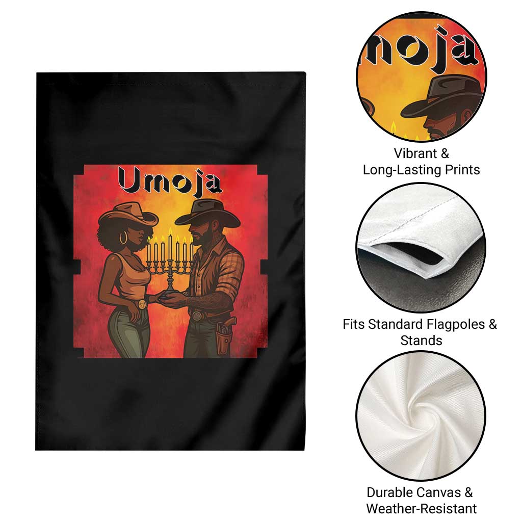 Kwanzaa Umoja Togetherness Garden Flag Cowboy Cowgirl African Heritage Gift - Wonder Print Shop