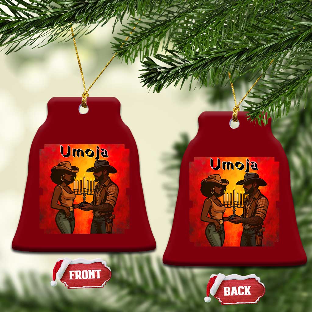 Kwanzaa Umoja Togetherness Ceramic Ornament Cowboy Cowgirl African Heritage Gift - Wonder Print Shop