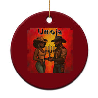 Kwanzaa Umoja Togetherness Ceramic Ornament Cowboy Cowgirl African Heritage Gift - Wonder Print Shop