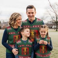 Kwanzaa Umoja Togetherness V-Neck Knit Sweater Vest Cowboy Cowgirl African Heritage Gift - Wonder Print Shop