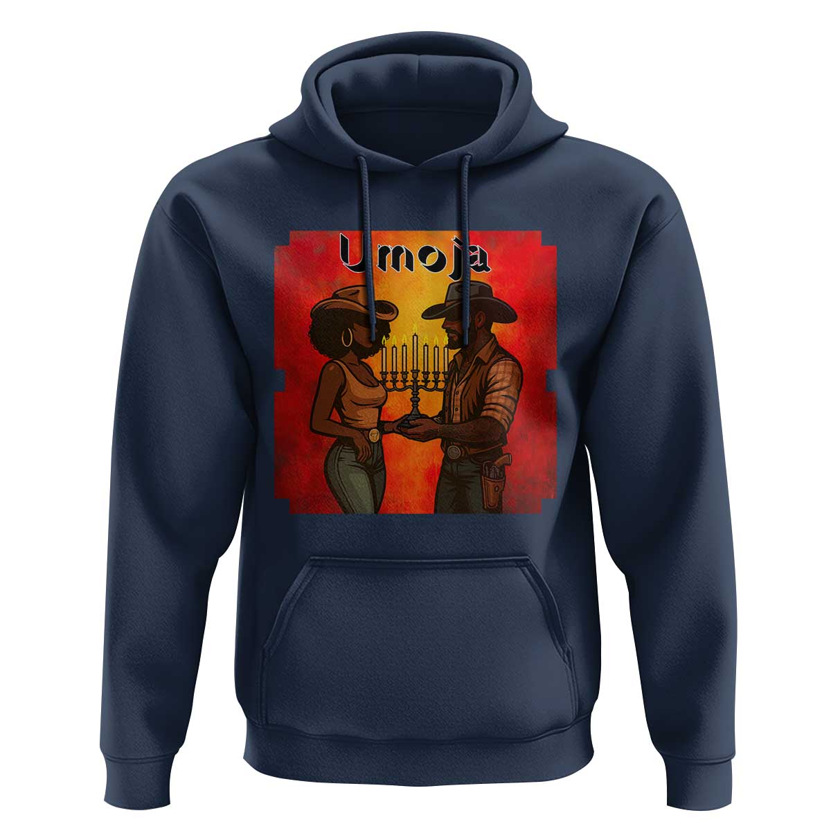 Kwanzaa Umoja Togetherness Hoodie Cowboy Cowgirl African Heritage Gift - Wonder Print Shop