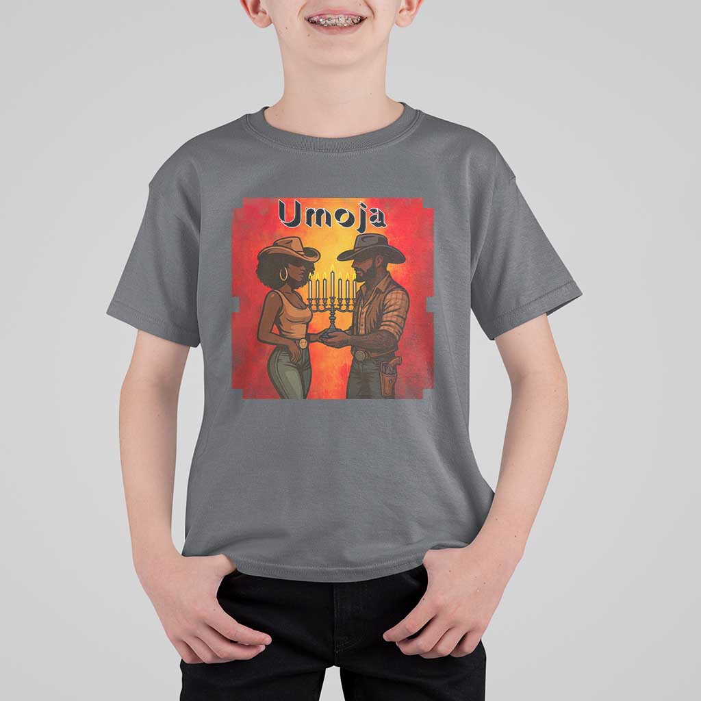 Kwanzaa Umoja Togetherness T Shirt For Kid Cowboy Cowgirl African Heritage Gift - Wonder Print Shop