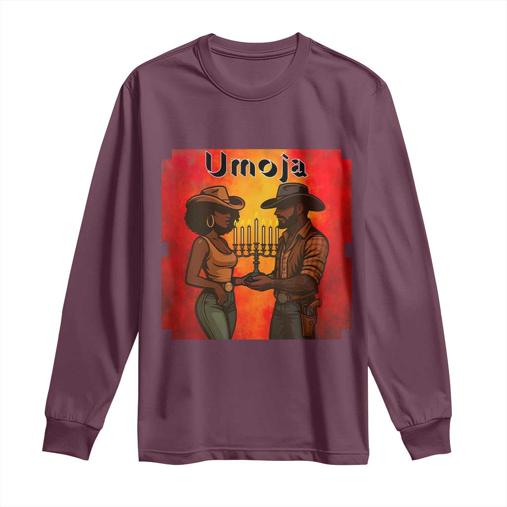 Kwanzaa Umoja Togetherness Long Sleeve Shirt Cowboy Cowgirl African Heritage Gift - Wonder Print Shop