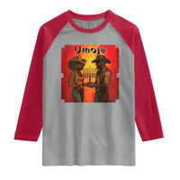Kwanzaa Umoja Togetherness Raglan Shirt Cowboy Cowgirl African Heritage Gift - Wonder Print Shop