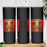 Kwanzaa Umoja Togetherness Skinny Tumbler Cowboy Cowgirl African Heritage Gift - Wonder Print Shop