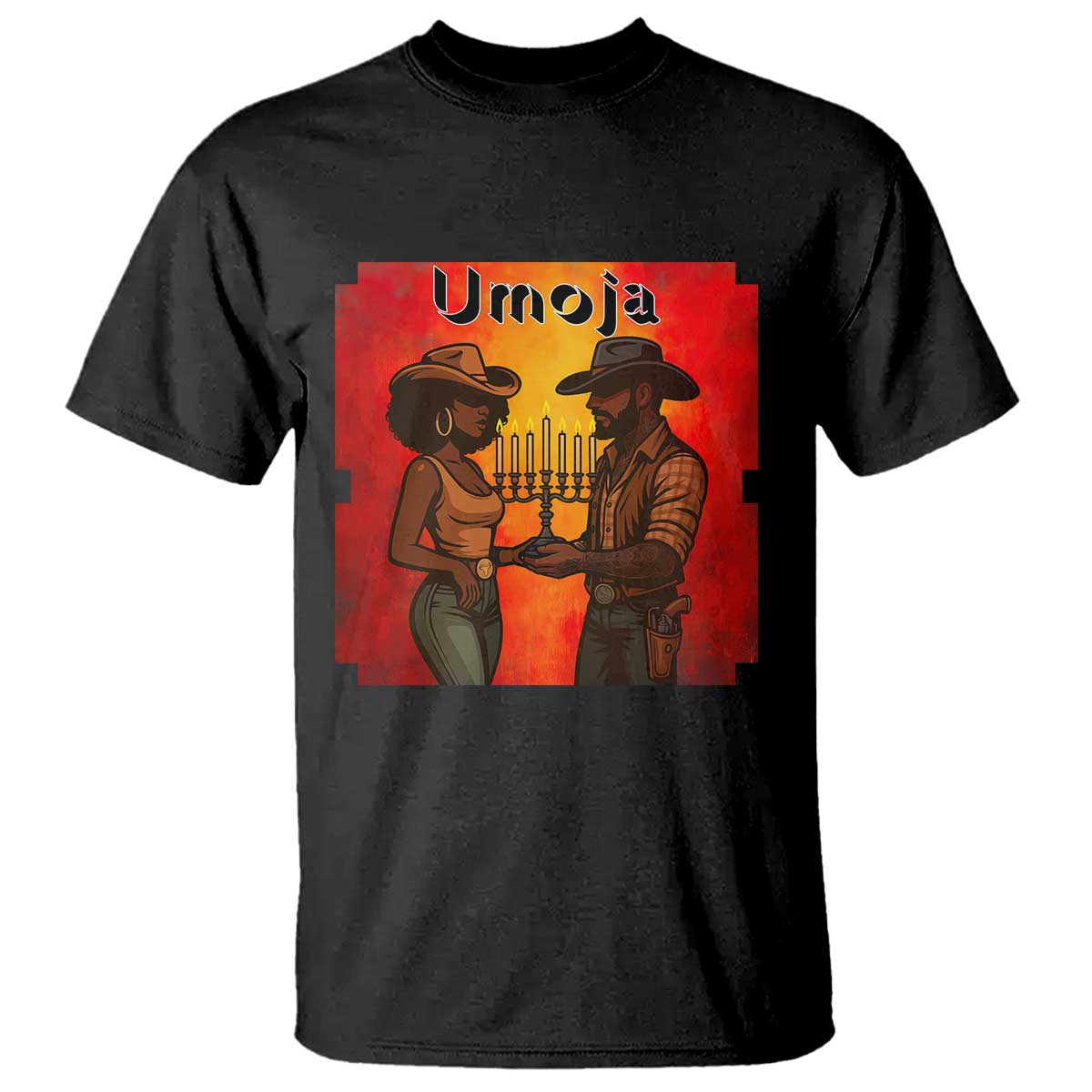 Kwanzaa Umoja Togetherness T Shirt Cowboy Cowgirl African Heritage Gift - Wonder Print Shop
