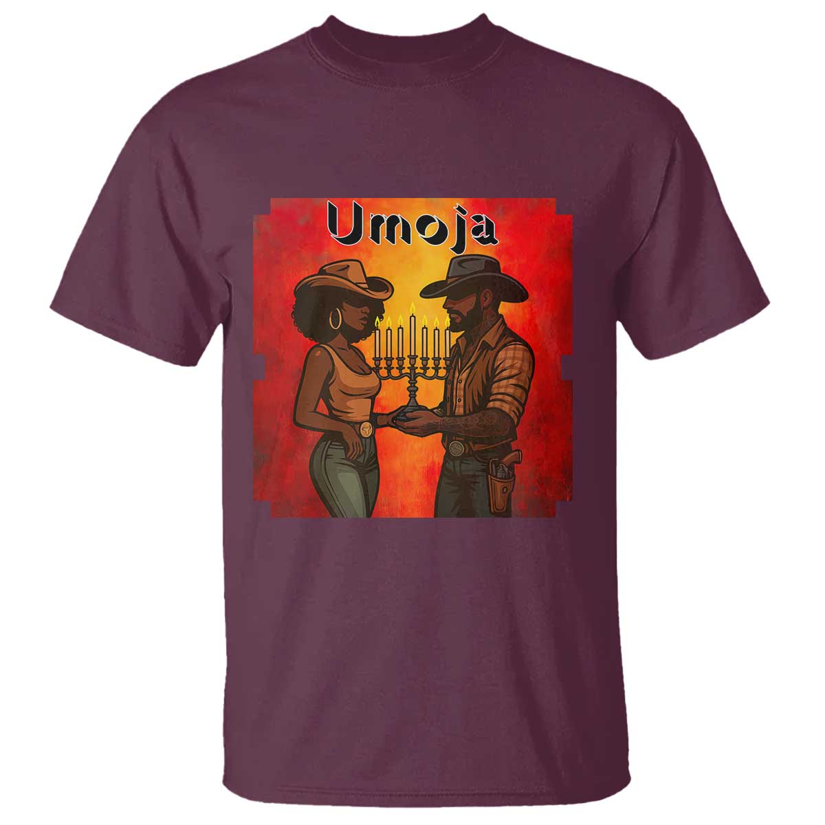 Kwanzaa Umoja Togetherness T Shirt Cowboy Cowgirl African Heritage Gift - Wonder Print Shop