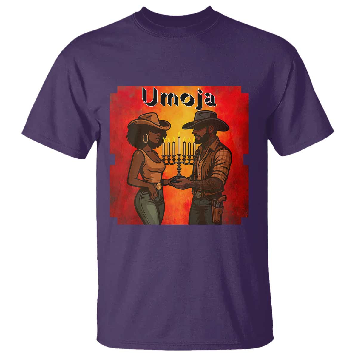 Kwanzaa Umoja Togetherness T Shirt Cowboy Cowgirl African Heritage Gift - Wonder Print Shop