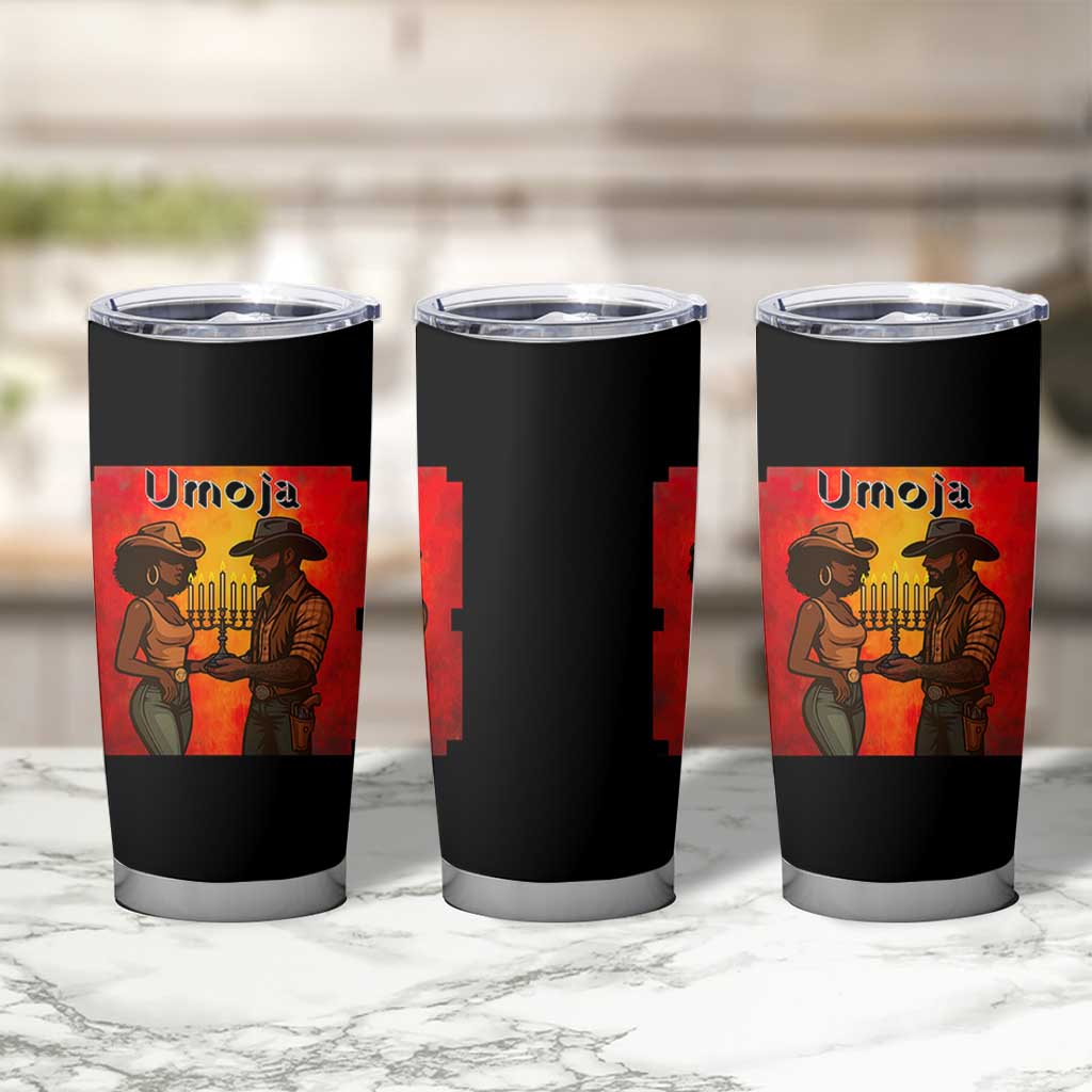 Kwanzaa Umoja Togetherness Tumbler Cup Cowboy Cowgirl African Heritage Gift - Wonder Print Shop