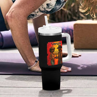 Kwanzaa Umoja Togetherness Tumbler With Handle Cowboy Cowgirl African Heritage Gift - Wonder Print Shop