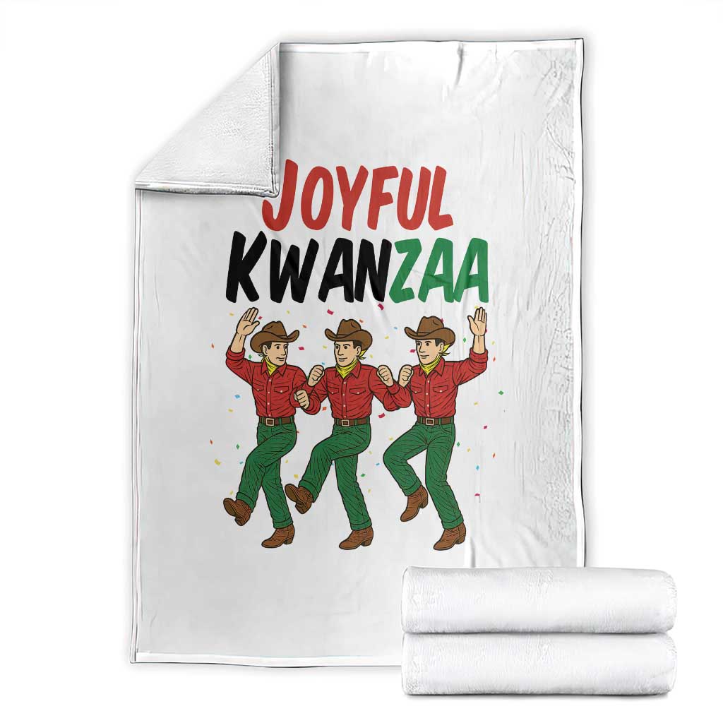 Joyful Kwanzaa Cowboy Throw Blanket Festival Of Lights African Heritage Gift - Wonder Print Shop