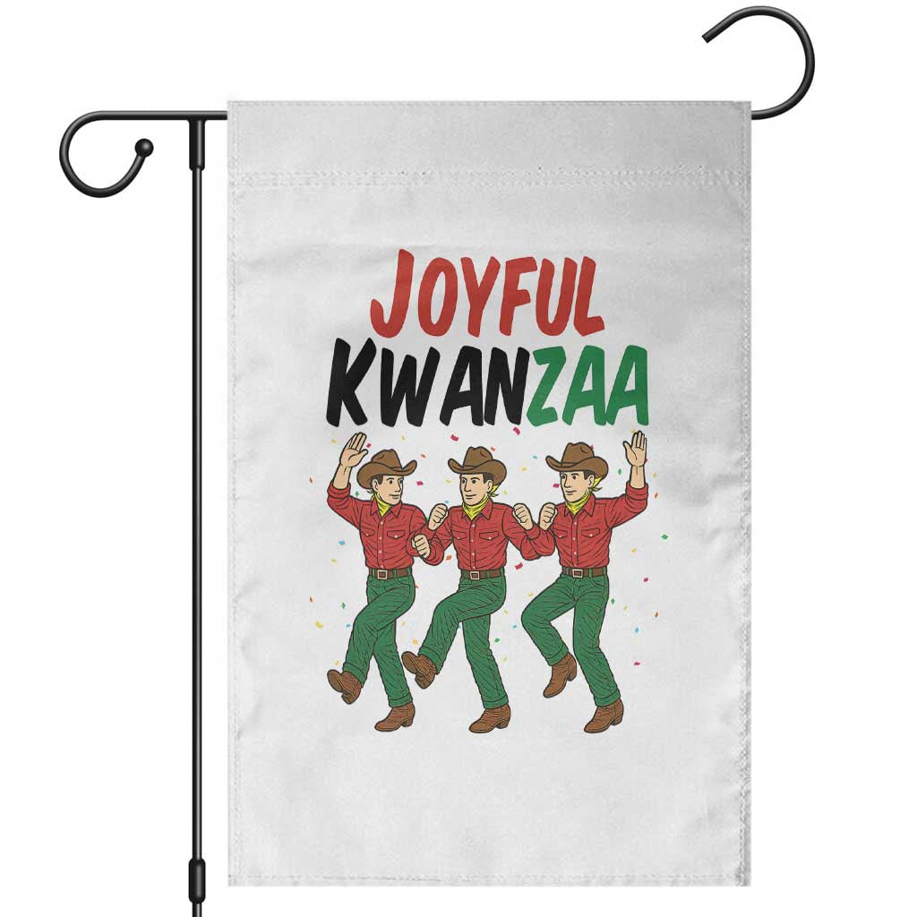 Joyful Kwanzaa Cowboy Garden Flag Festival Of Lights African Heritage Gift - Wonder Print Shop