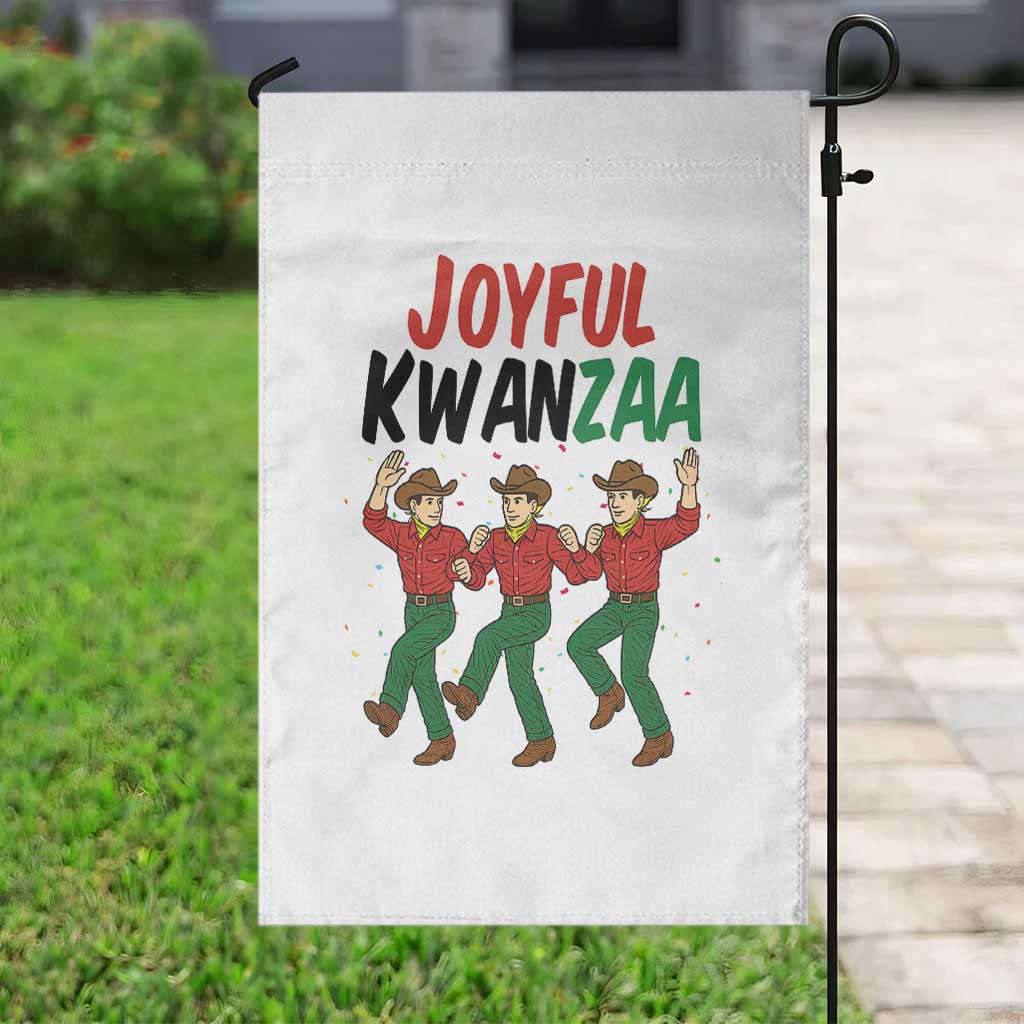 Joyful Kwanzaa Cowboy Garden Flag Festival Of Lights African Heritage Gift - Wonder Print Shop