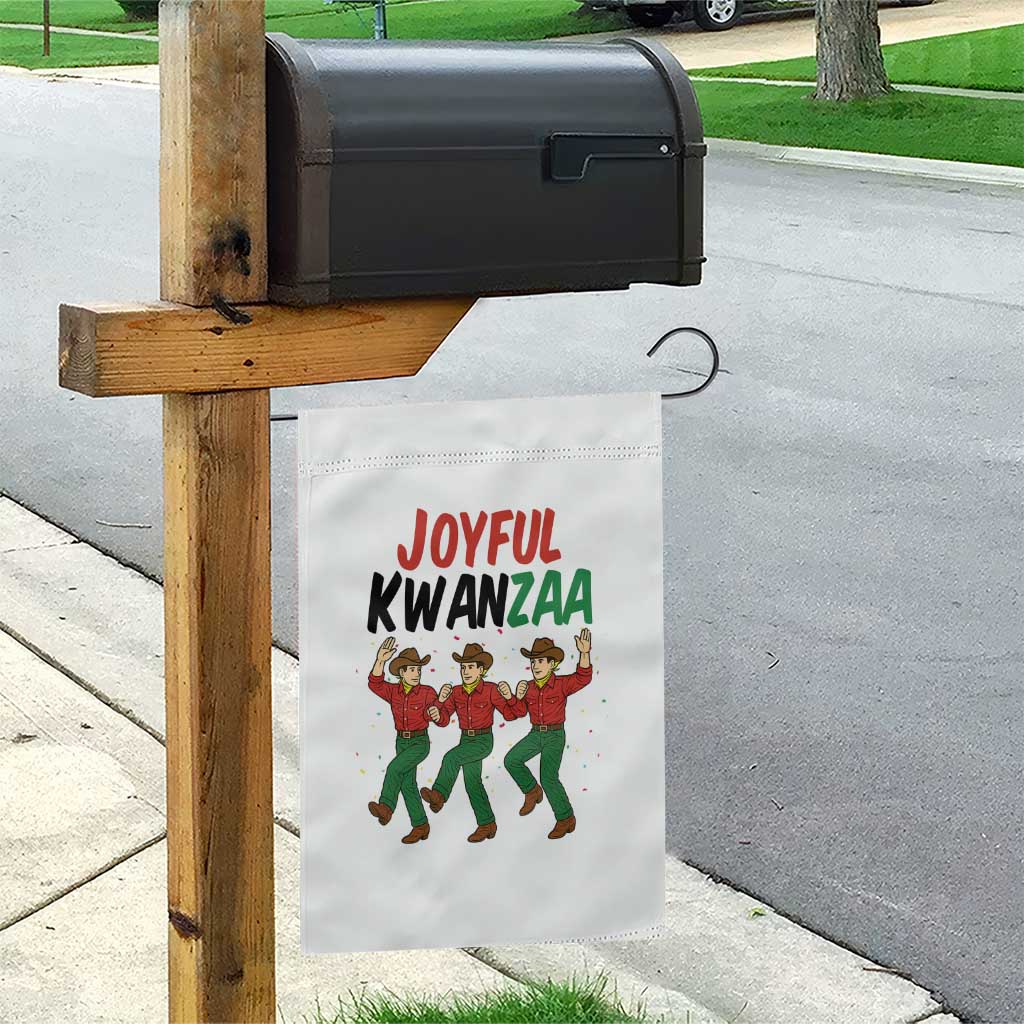 Joyful Kwanzaa Cowboy Garden Flag Festival Of Lights African Heritage Gift - Wonder Print Shop